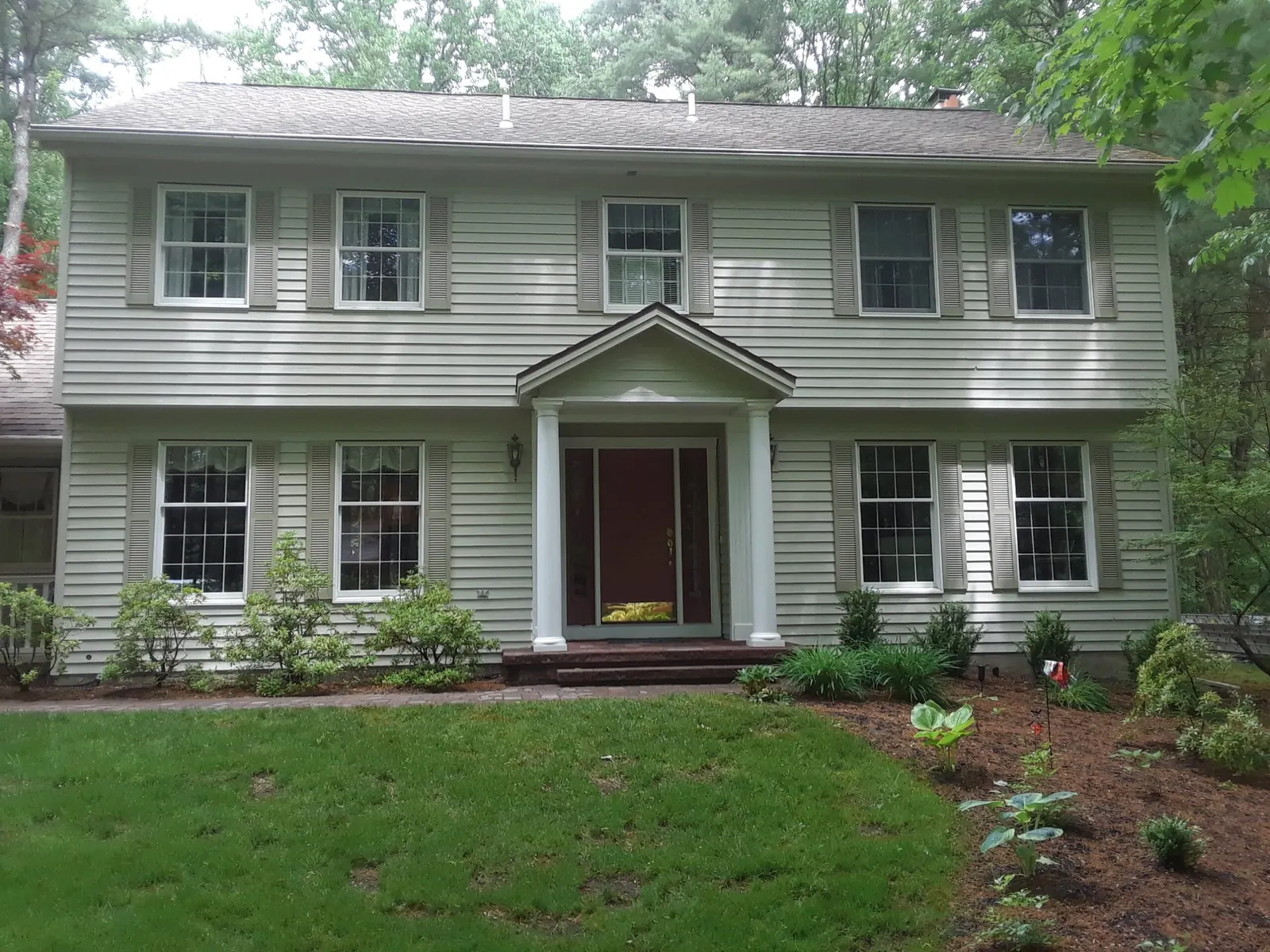 Colonial siding and trim by Old Coach Pro Painting House Painter & Painting Contractor